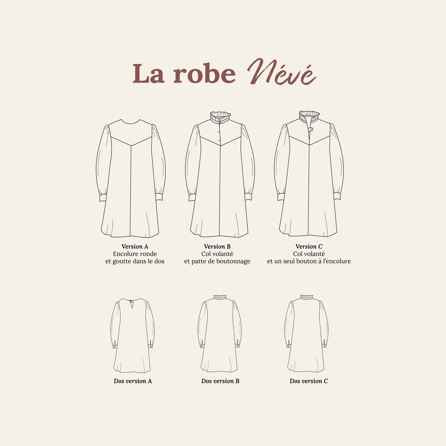 La robe “Névé” - FEMME - Patron