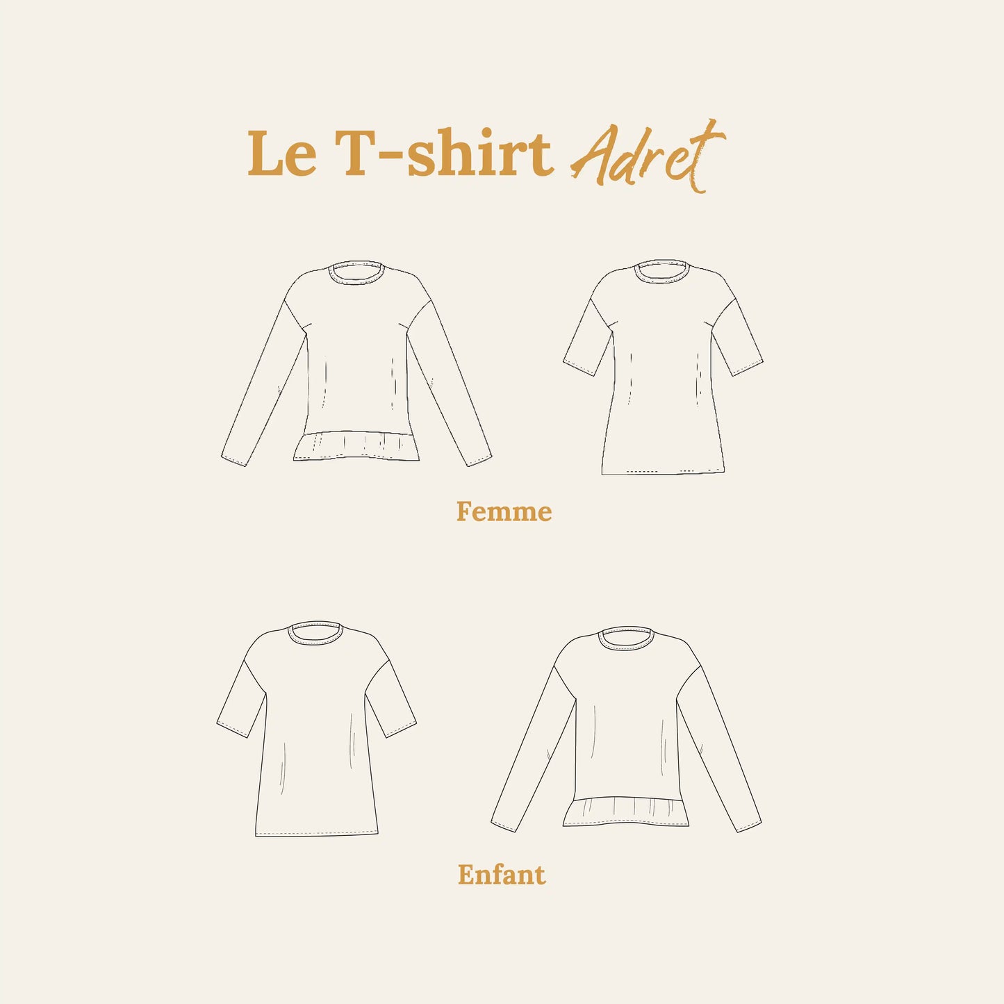 Coffret - Le T-shirt "Adret" - FEMME
