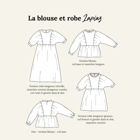 La blouse et robe “Lapiaz” - FEMME - Patron