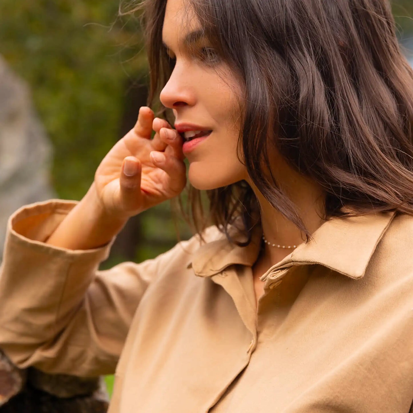 Coffret - La chemise “En balade” en seersucker rayée - FEMME