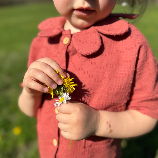 Le col fleur de la chemise "En Balade" - ENFANT - Patron