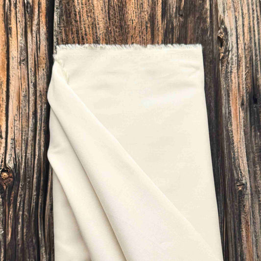 Twill de coton écru