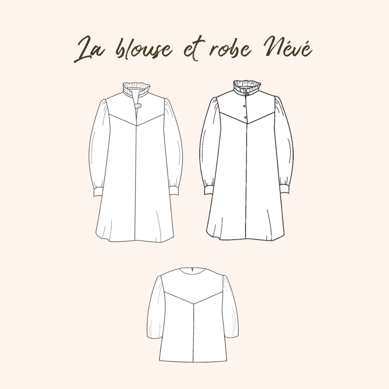 La robe et blouse “Névé” - FEMME - Patron