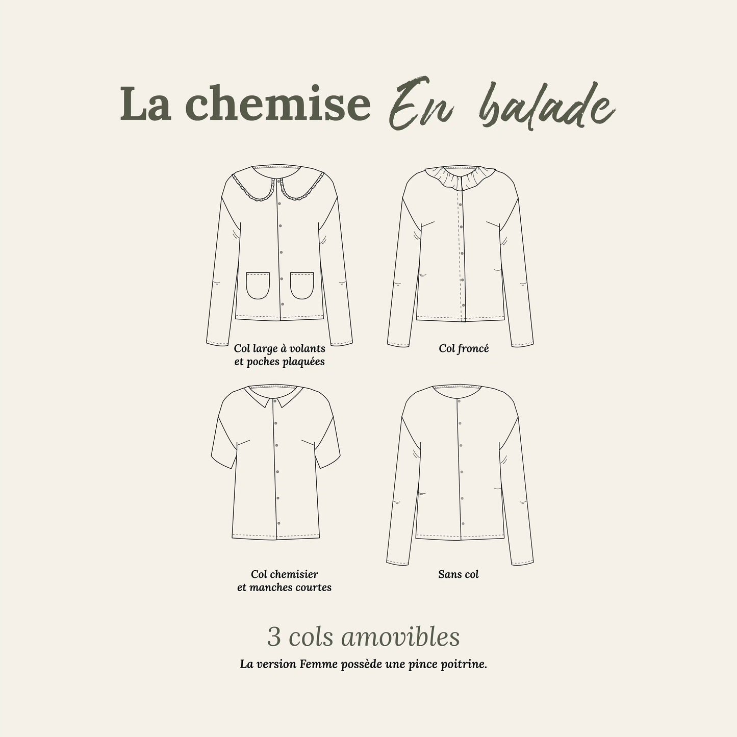 La chemise “En balade” - ENFANT - Patron