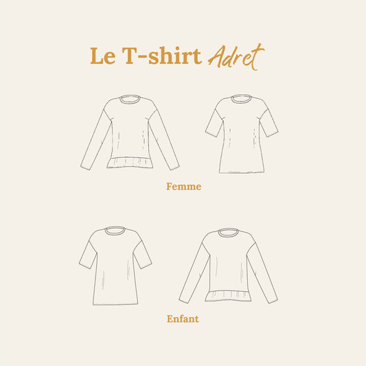 Le T-shirt “Adret" - FEMME - Patron
