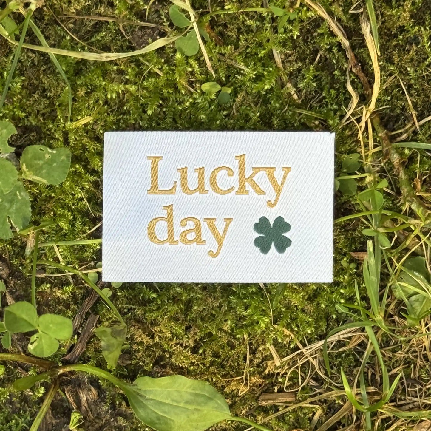 Étiquettes à coudre "Lucky day"