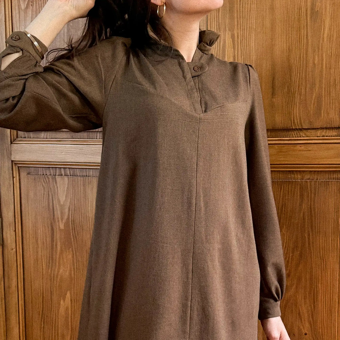 Coffret - La robe "Névé" marron - FEMME