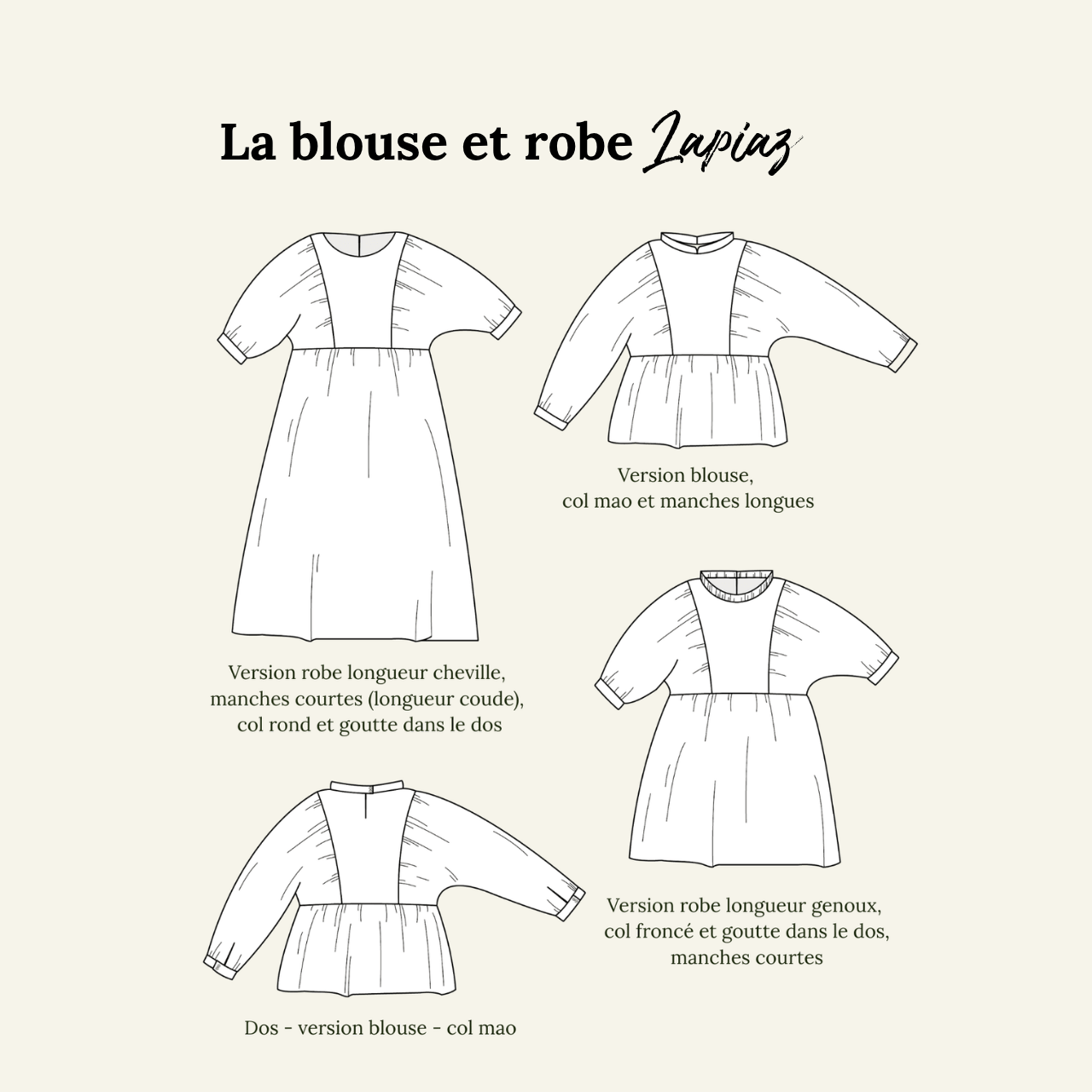 La blouse et robe “Lapiaz” - FEMME - Patron