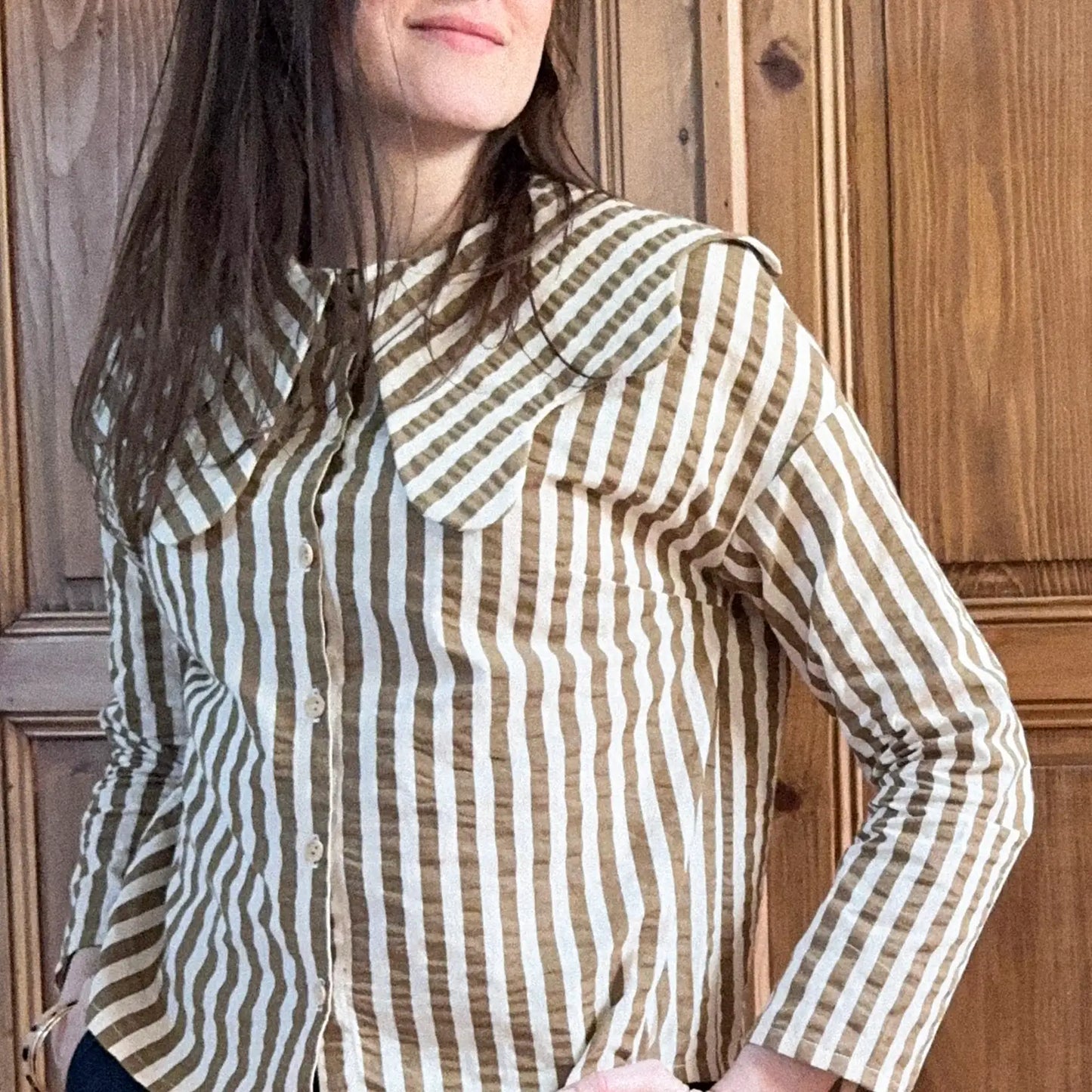 Les cols amovibles de la chemise “En balade” - FEMME - Extension de patron