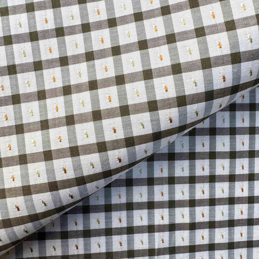 Tissu Jacquard de coton à carreaux