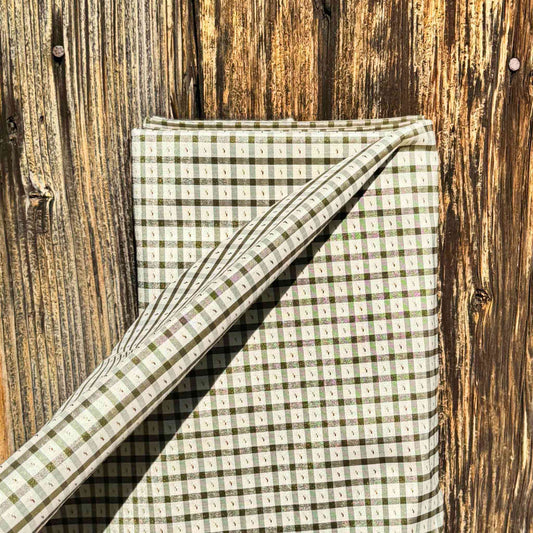 Tissu Jacquard de coton à carreaux