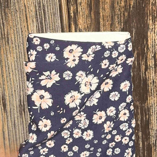 Tissu Satin de viscose fleurie